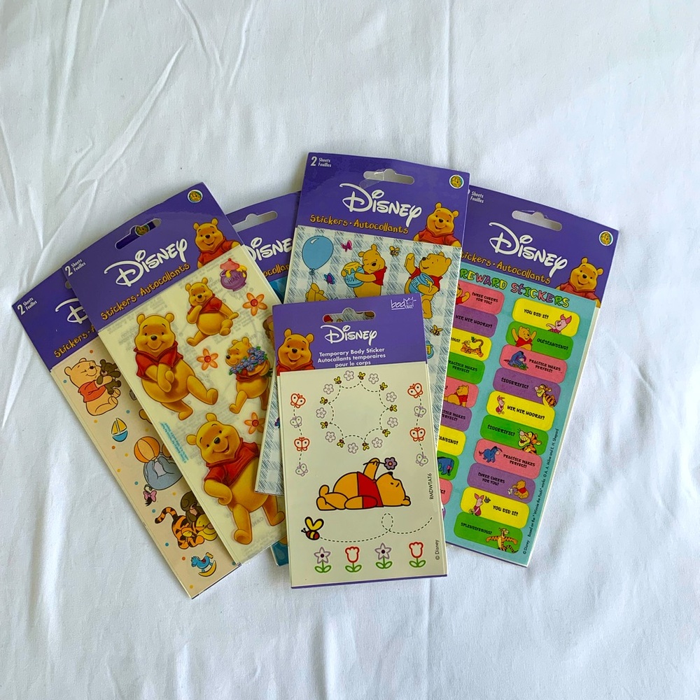 Vintage Winnie the Pooh toy/sticker bundle. - Picture 10 of 10